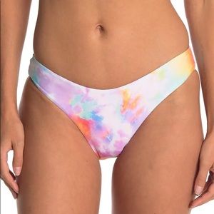 VTB Reversible Tie Dye and Pink Bikini Bottoms